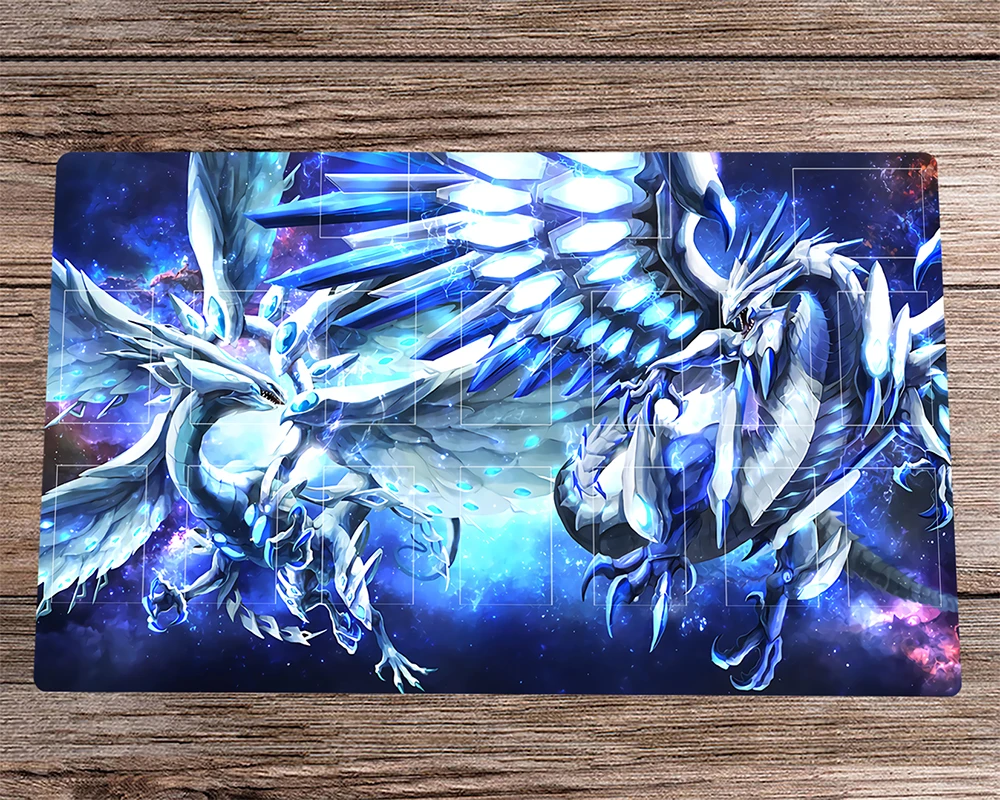 Yugioh TCG Playmat YuGiOh Blue Eyes Chaos MAX Dragon Trading Card