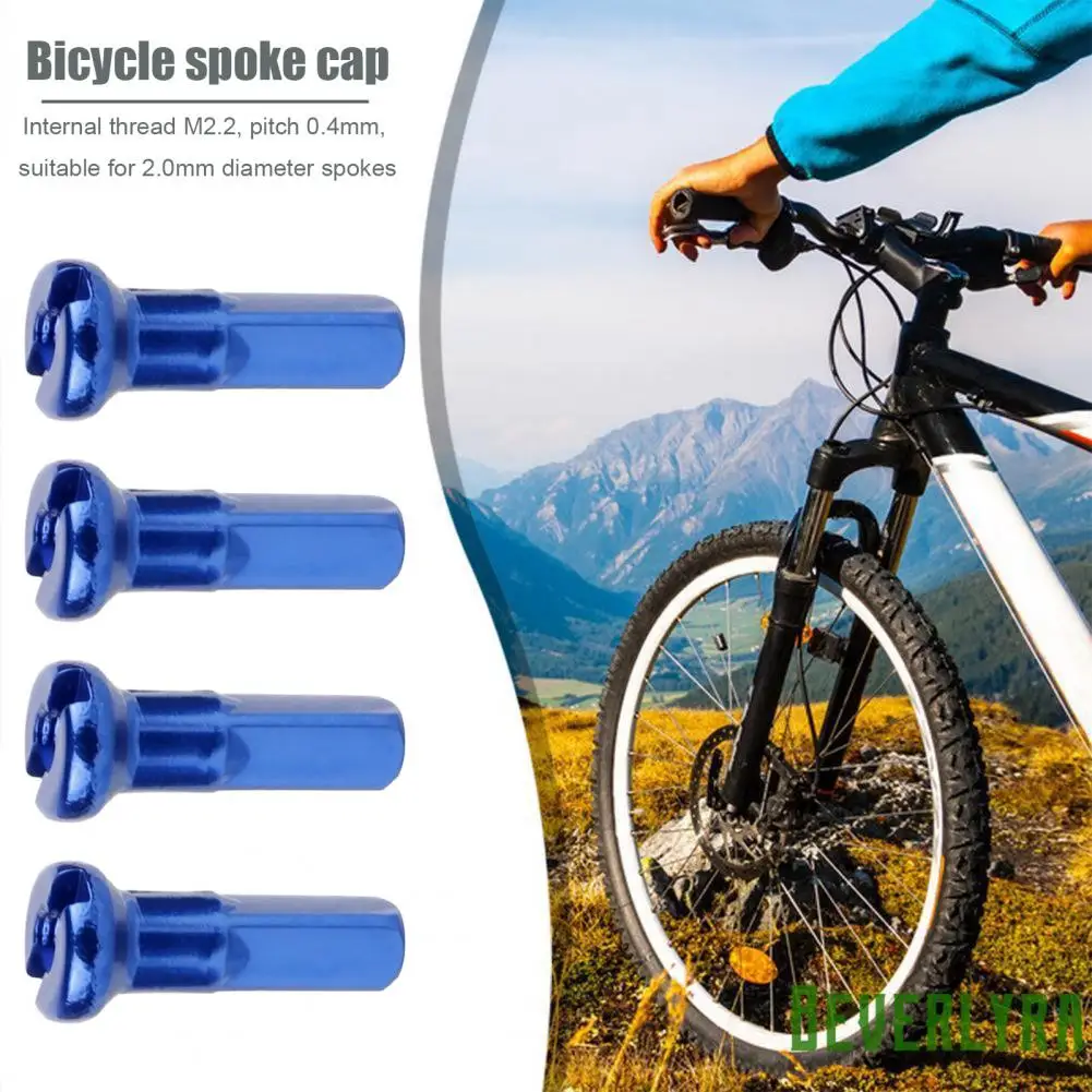10Pcs Bicycle Spoke Cover Aluminum Alloy Spoke Nipples Easy Installation Bicycle Parts Sleeves For MTB Road Bikes