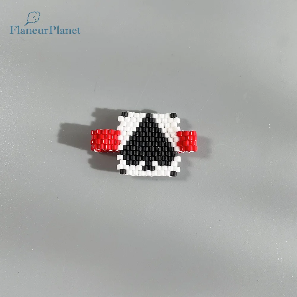 Flaneurplanet Women Poker Ring Ace Of Spade Ring Lucky Power