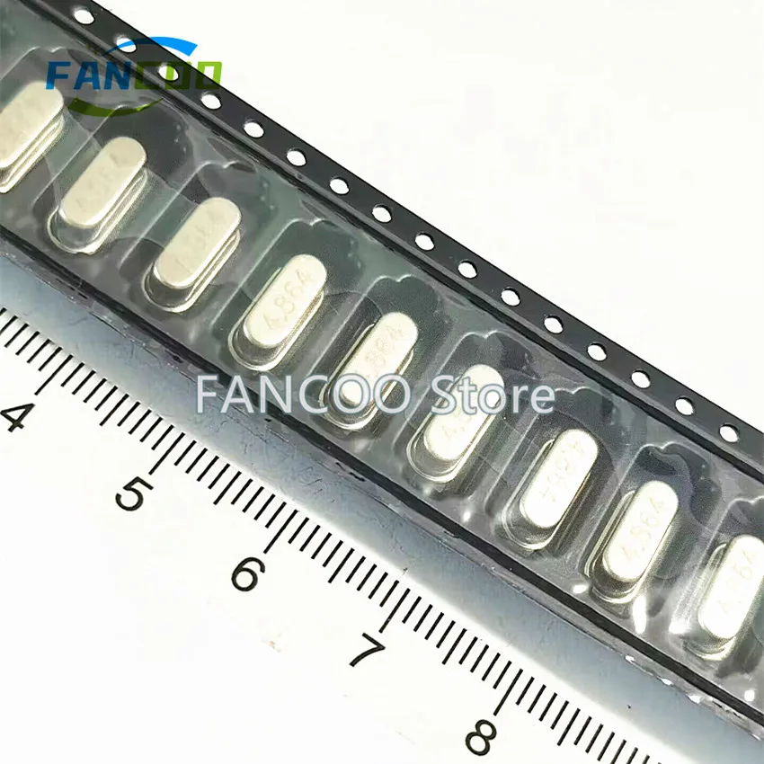 10PCS 4.864MHZ 4.864M 4.864 49SMD HC-49SMD NEW Original SMD 2P 11.40mm x 4.80mm 20PF Crystal Resonator
