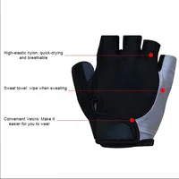 Half Finger Cycling Gloves Men Women Anti Slip Shock Breathable Summer Bicycle Gloves Fingerless Sports Gym Training Bike Gloves 2