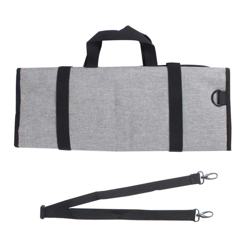 16 Slot Outdoor Picnic Chef Knife Bag Roll Bag Professional Foldable Carrying Case Cleaver Slicer Santoku Knife Storage Pockets 6
