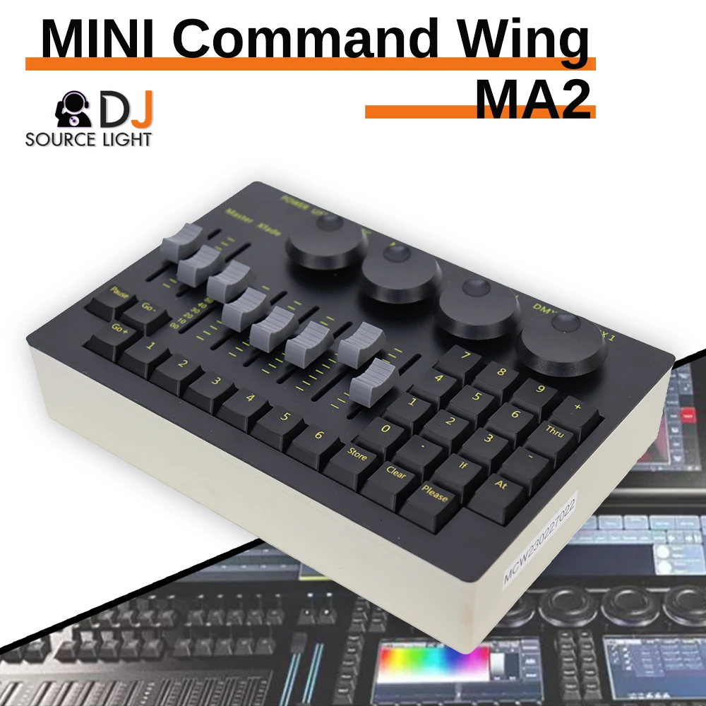 Ma2 Version Software Mini Comando Wing Lighting Controller Stage Party On Pc Dmx Console Dj Disco Wedding Lights Usb Power