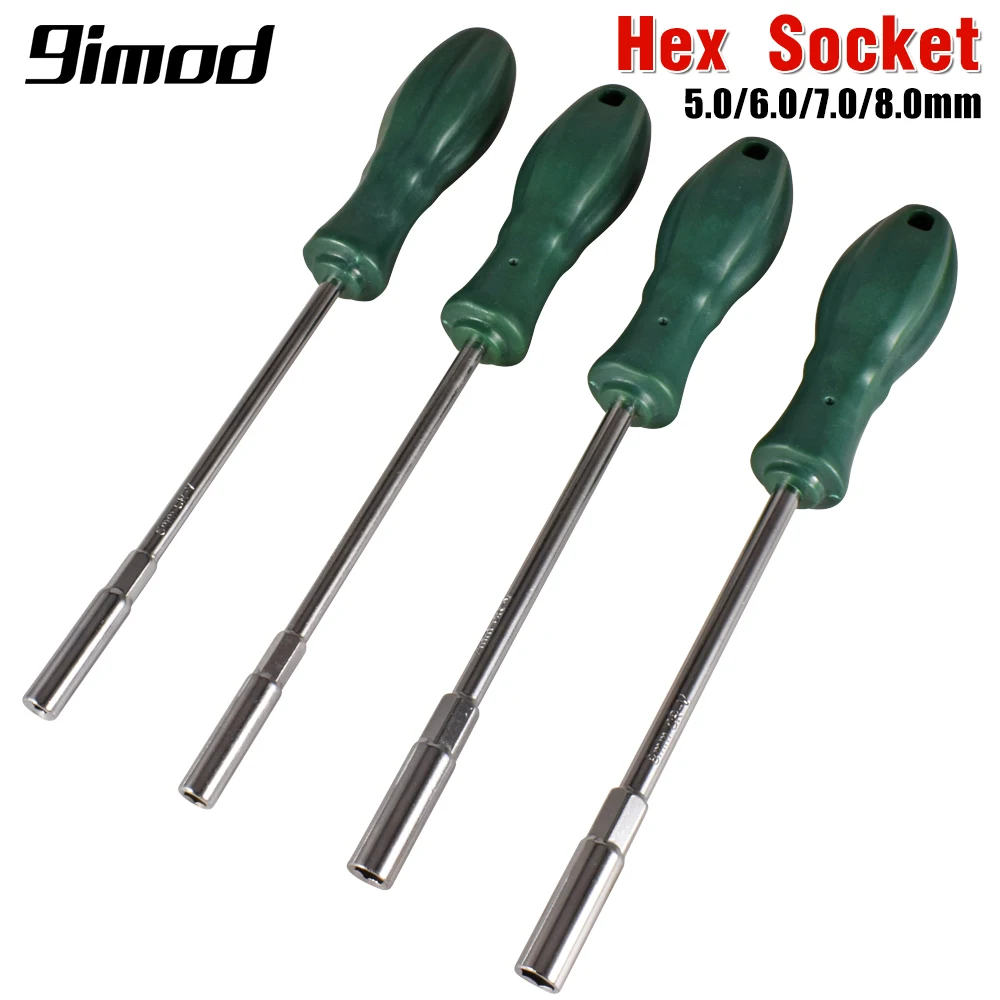 

9IMOD Hex Nut Driver 5.0mm 6.0mm 7.0mm 8.0mm Allen Screwdriver RC Repair Hand Tools