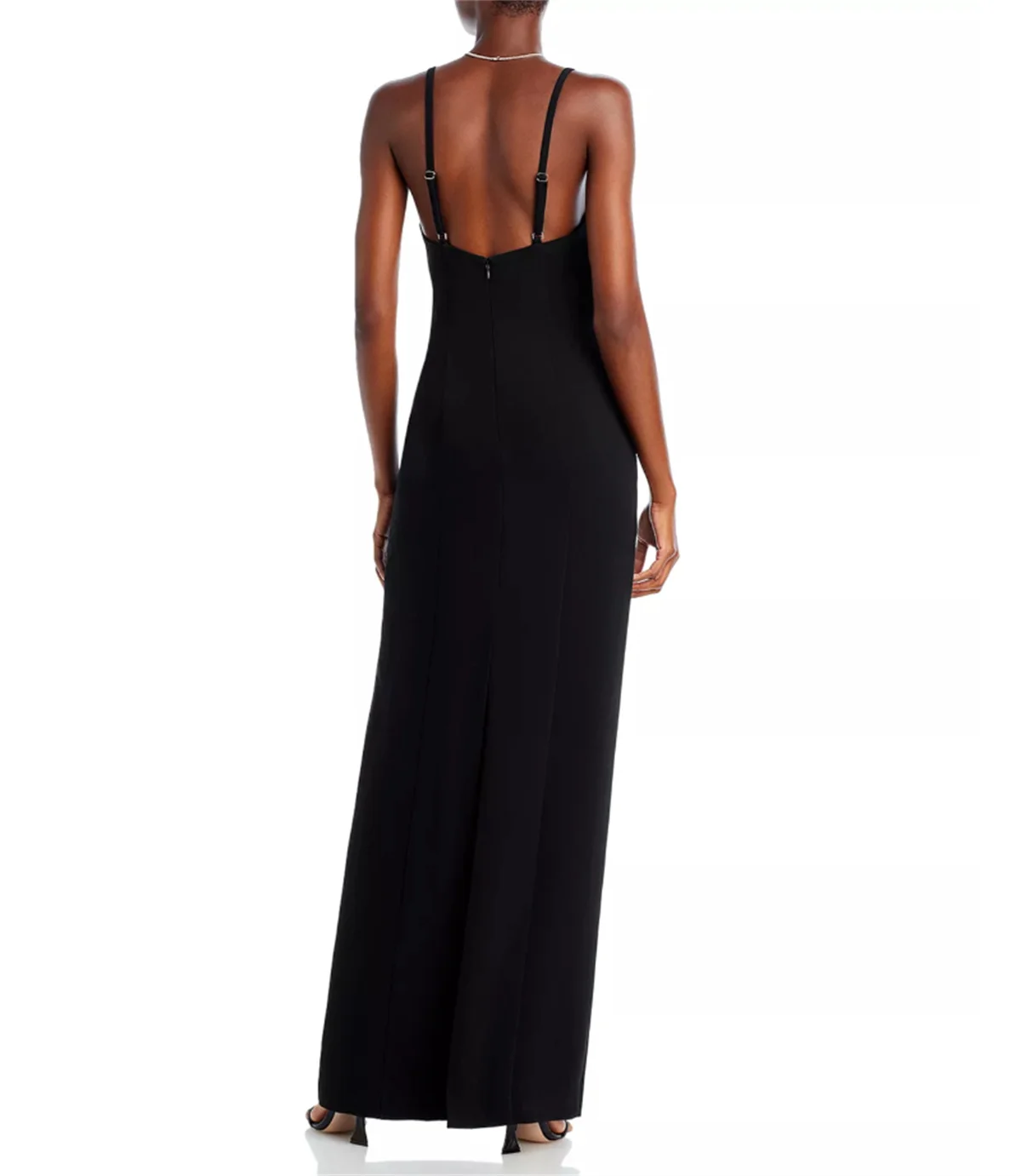 Classic Black A-Line Suspender Evening Dress Simple Diamond Bow Chiffon Formal Occasion Prom Dress Colors Newest