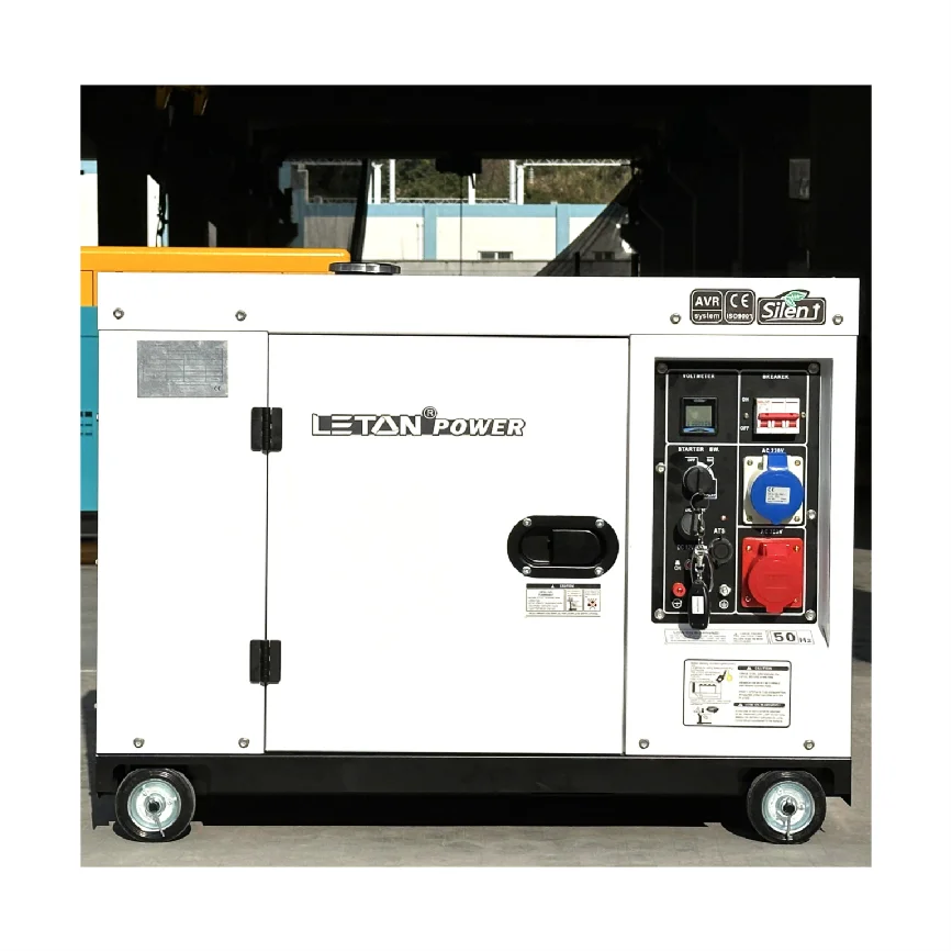 

1/3 phase portable dies el generator 10kw 12 kva 15kva silent type air cooled type dies el generators for home use