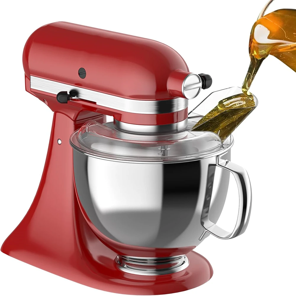 Splash Guard for KitchenAid Tilt-Head Stand Mixers Dishwasher Safe for KitchenAid 4.5-5QT Pouring Cover Mixing Bowl Dump Hoods