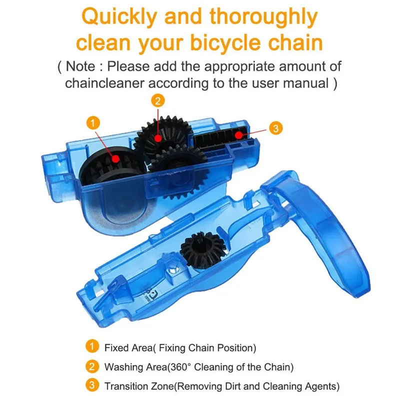 Chain Cleaner Cleaning Bicycle 3D Chain Brush Wash Tool