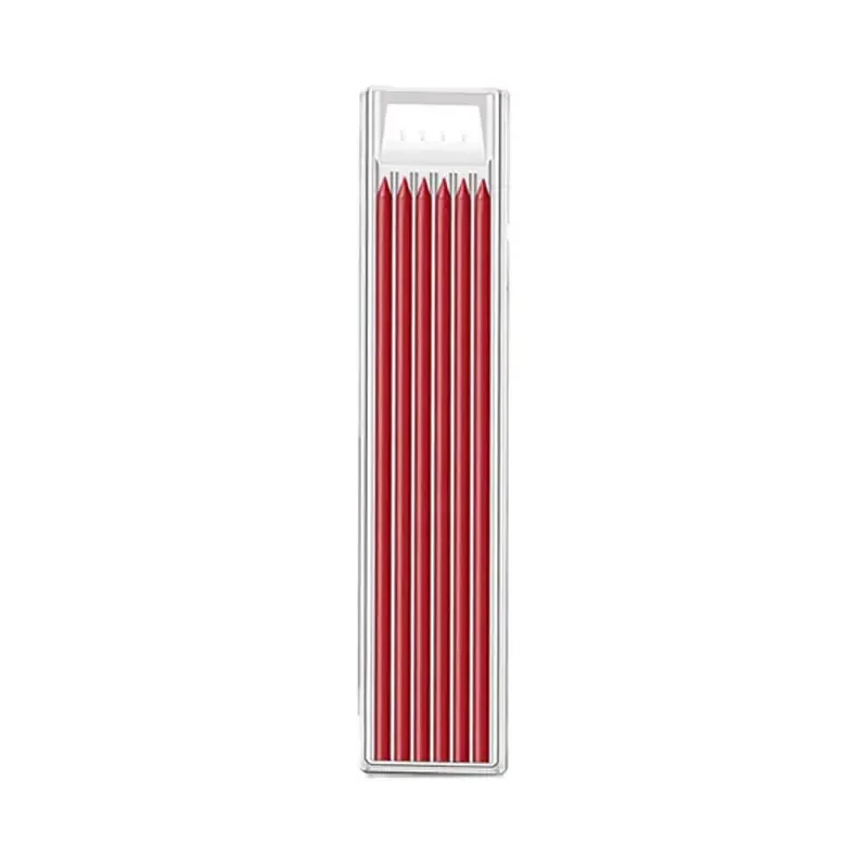 Precision Carpenter Pencil with Refill Lead and Built-in Sharpener