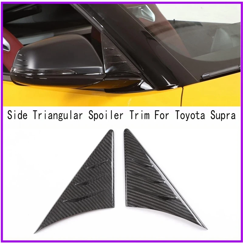 

Автомобильный треугольный спойлер из углеродного волокна для Toyota Supra, 2 шт.