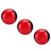 ZK30 3PCS Red Black PU Leather High End Portable EPS Fine Colloidal Particle Juggling Ball 2