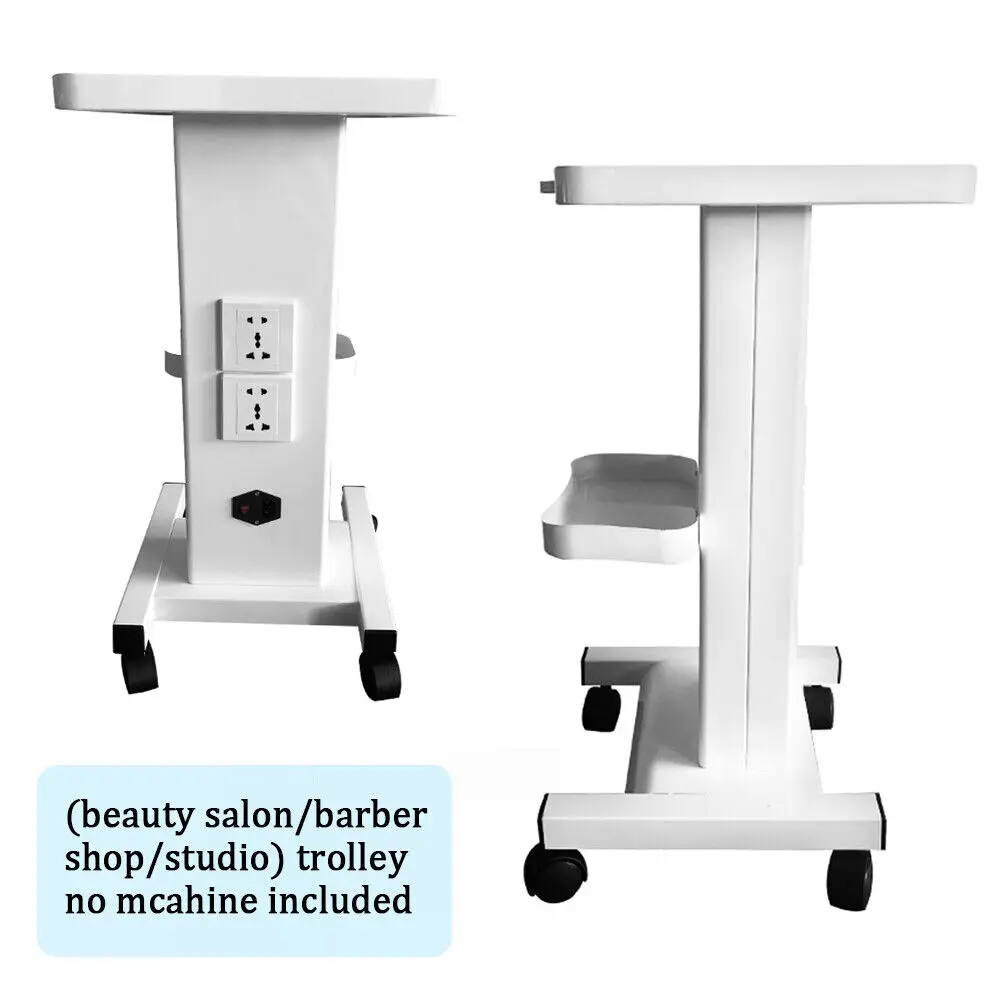 Beauty Salon Rolling Stand Trolley for Home & Salon with Plug 3 Tiers Medical Trolley Mobile Cart Lab Dental Spa Salon Equipment all in one workstation height adjustable mobile medical computer trolley tablet vesa hospital for dental clinic