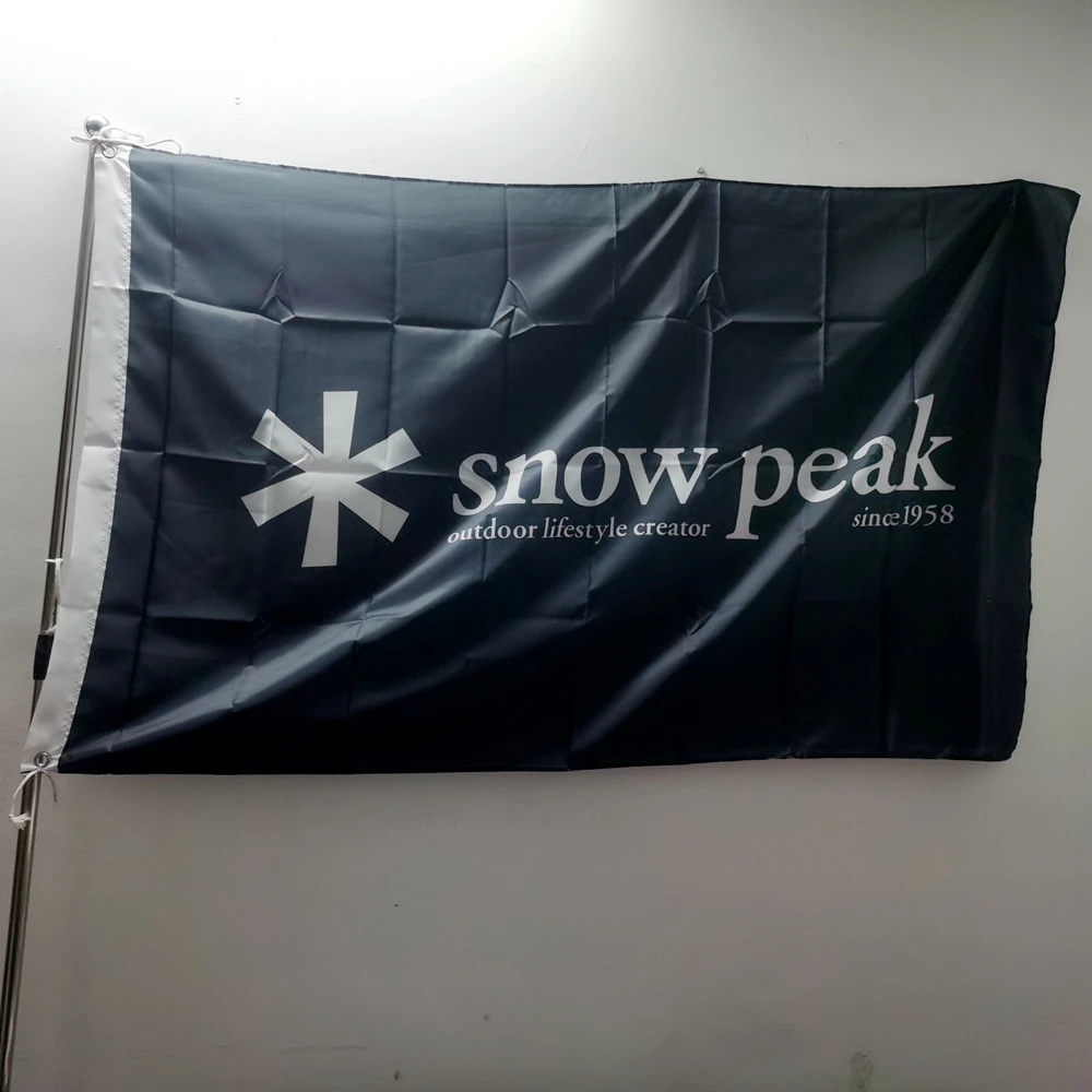 Snow Peak Flag Outdoor Lifestyle Creator Banner For Decor 90x150cm