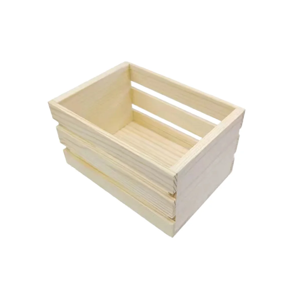 어린이 놀이 12.5*8.8*7 CM 미니 나무 바구니 DIY 공예 프로젝트 어린이..