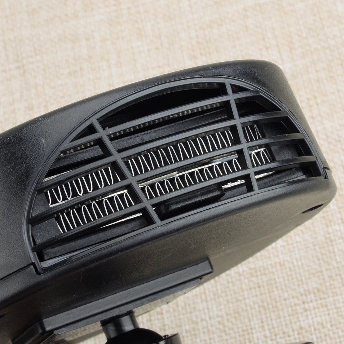 12V 150W Full Black Universal Car Front Heater Cooler Dryer Fan Windshield Defroster Demister Portable Heating