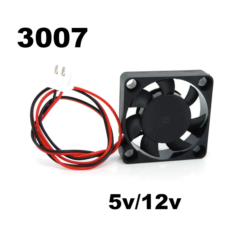 1/3pcs 3007 Brushless Fan DC 3.7V 5V 12V 24V Sleeve oil Bearing Small Power Supply Cooling 30X30X7mm Mini for 3D Printer A7