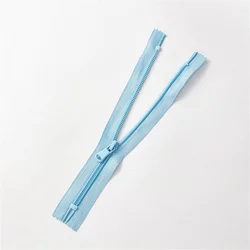 5 - Pack Nylon Closed Tail Zipper for Bags and Cushions - 30cm (5pcs - azure)