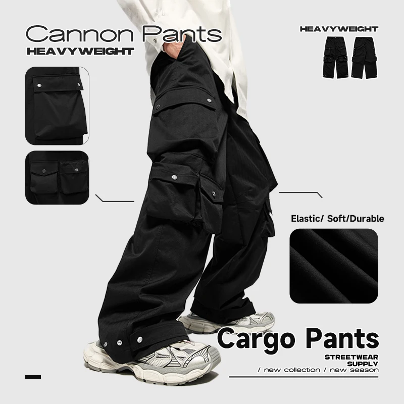 

INFLATION High Street Techwear брюки карго мужские уличные черные мульти карманы хип-хоп брюки унисекс крутые брюки