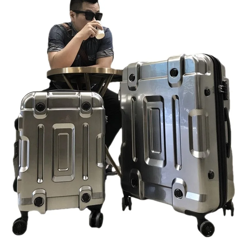 Science and technology sense universal wheel luggage boy trend high appearance level cool pull rod box new travel box boarding