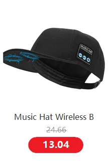 black wireless men’s winter smiley face knit beanie hat with blue glowing circular speaker details and a small rectangular control panel on the side