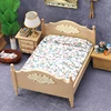 1/12 Dollhouse Metal/Wooden Mini Single/Double Bed Bedroom Furniture Toy Living Room Furniture Model Handmade Toy 2