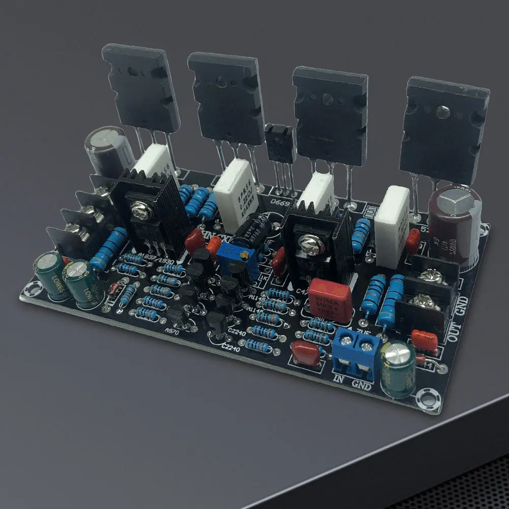 Mono HIFI Audio Amplifier Finished Board 1943+5200 Mono Power Amplifier Board Module for Speaker Electronic DIY Kit