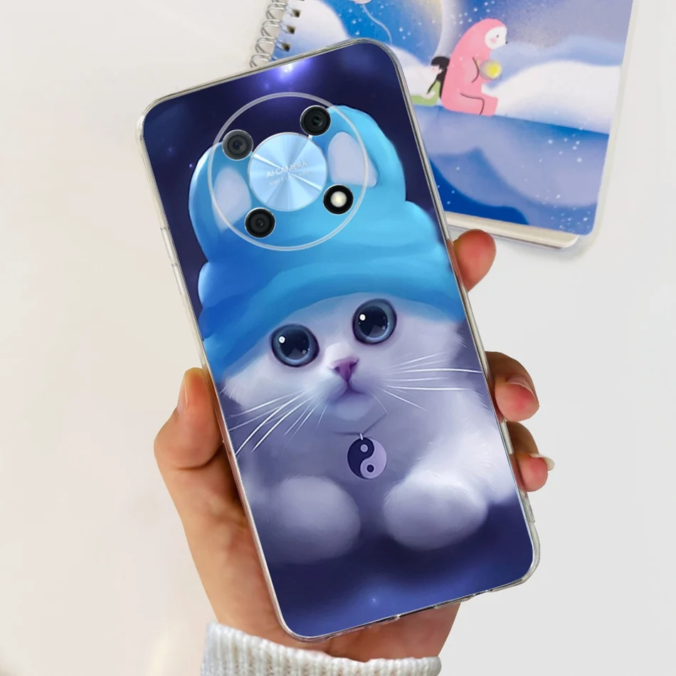 Elegant Printing Soft Silicone Clear TPU Slim Phone Case