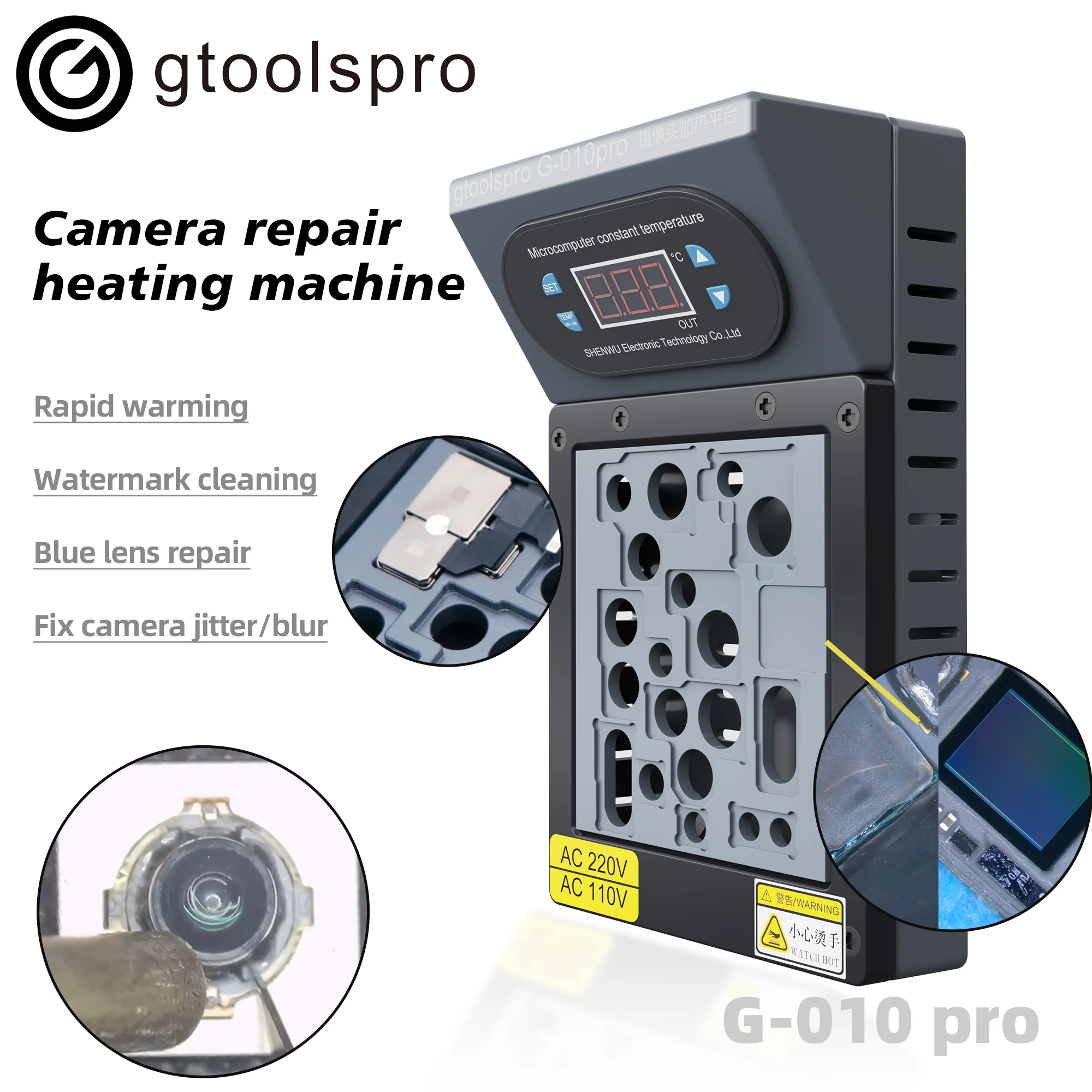 Gtoolspro-X 11 12 13 14 프로 최대 G-010 프로 카메라 열 분해 예열 플랫폼 백 카메라 블루 렌즈 수리 도구