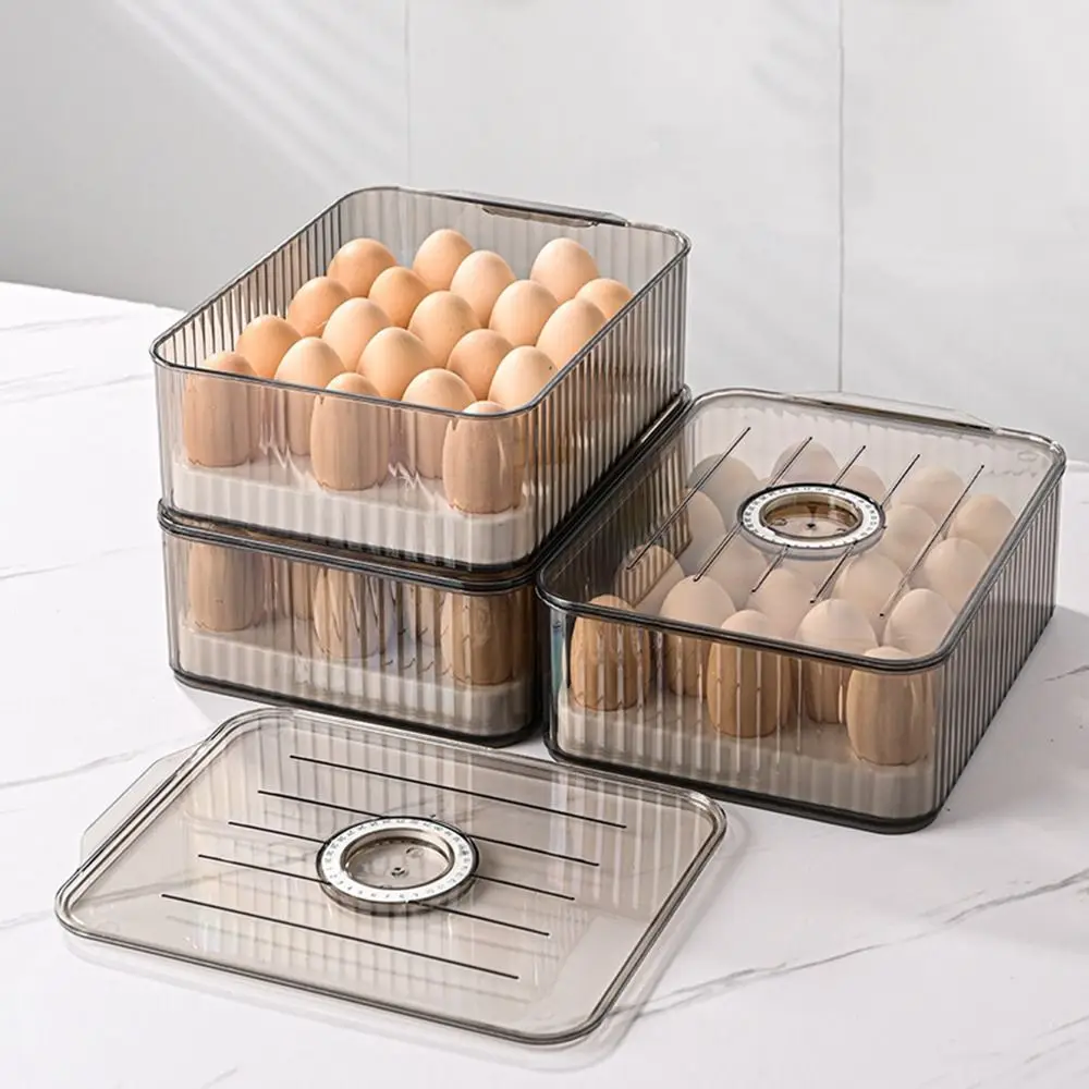 

Прозрачный пластиковый контейнер для хранения яиц с крышкой