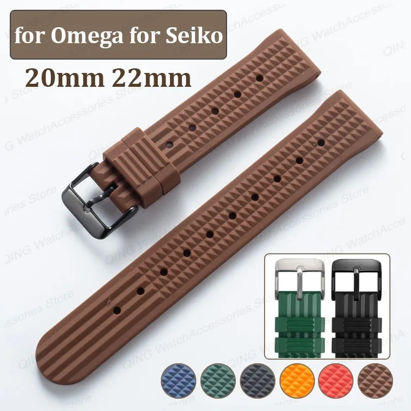 Cinturini Per Orologi In Silicone Da 20Mm 22Mm Per Omega Per Cinturini Per Orologi Universali Morbidi Seiko Braccialetti Sportivi Impermeabili Da Pols
