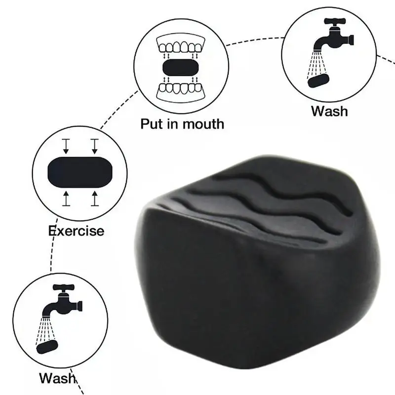 Jawline Trainer Silicone Jawline Exerciser For Men & Women 2pcs Jaw Workout Facial Exerciser Double Chin Reducer For Facial 5