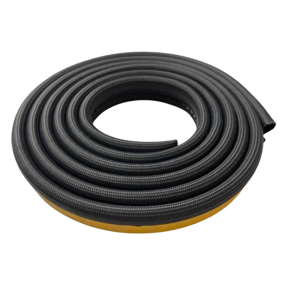 

10mm Fireplace Sealing Rope Wood Burning Stove Door Self-Adhesive Fiberglass Sealing Cord Fire Resistant 2/3-m Black Gasket Tape