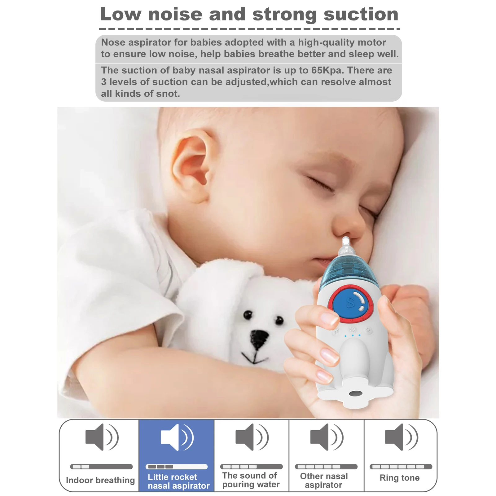 Electric Sucker Of Snot For Infants - Automatic Nose Sucker For