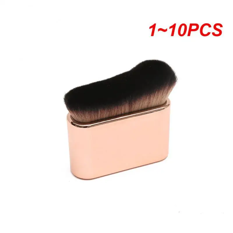 

1~10PCS Angled Powder Makeup brushes Foundation Bronzer Make up brushes Wavy Barber hair essential cosmetic tools