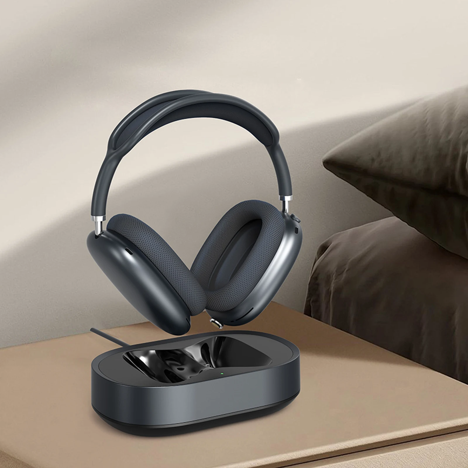 Headphone Charging Station Fit for AirPods Max Headphones Accessories Magnetic Headset Charger Dock USB-C with Dual Connectors