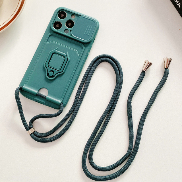 Lanyard phone case for Redmi Note8 9 10 Pro 9S 9C 9A 10S case for Xiaomi POCO M3 Pro C3 X3 NFC Wallet Card Holder cover