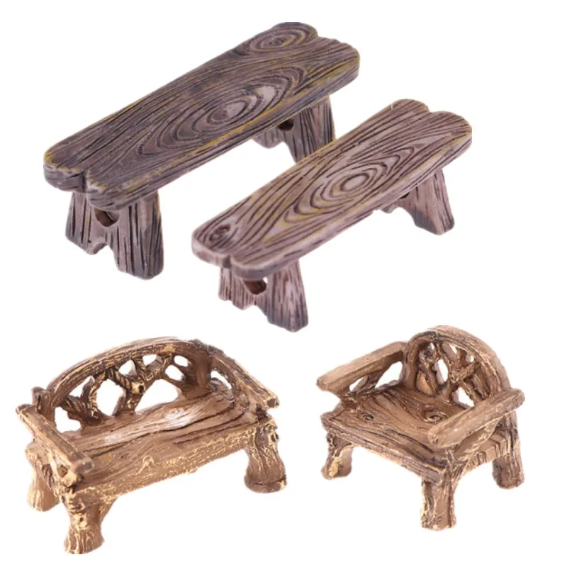 

2 шт., деревянный стул для кукольного домика