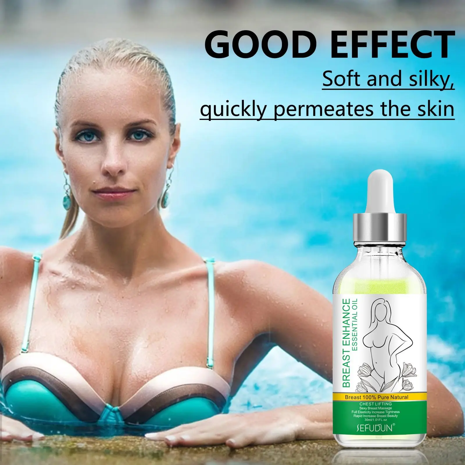 Breast Enlargement Essential Oil Promote Breast Development Increase Chest Circumference Chest Massage Body Care SEFUDUN сиськи