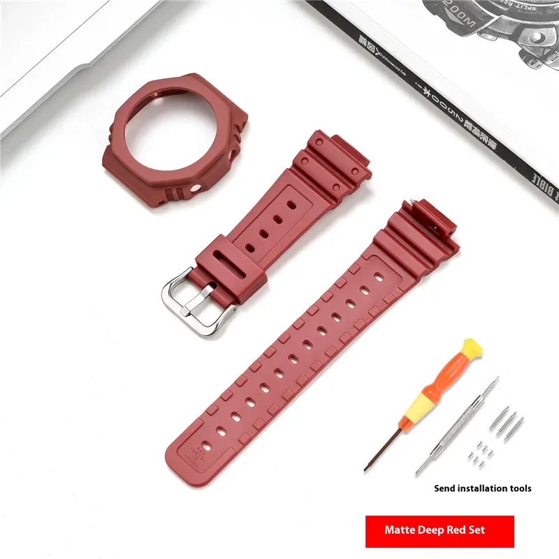 ตัวเลือกสินค้า ชุดดัดแปลงสายนาฬิกา G-SHOCK สำหรับผู้ชาย สายยางกันน้ำ พร้อมเครื่องมือ