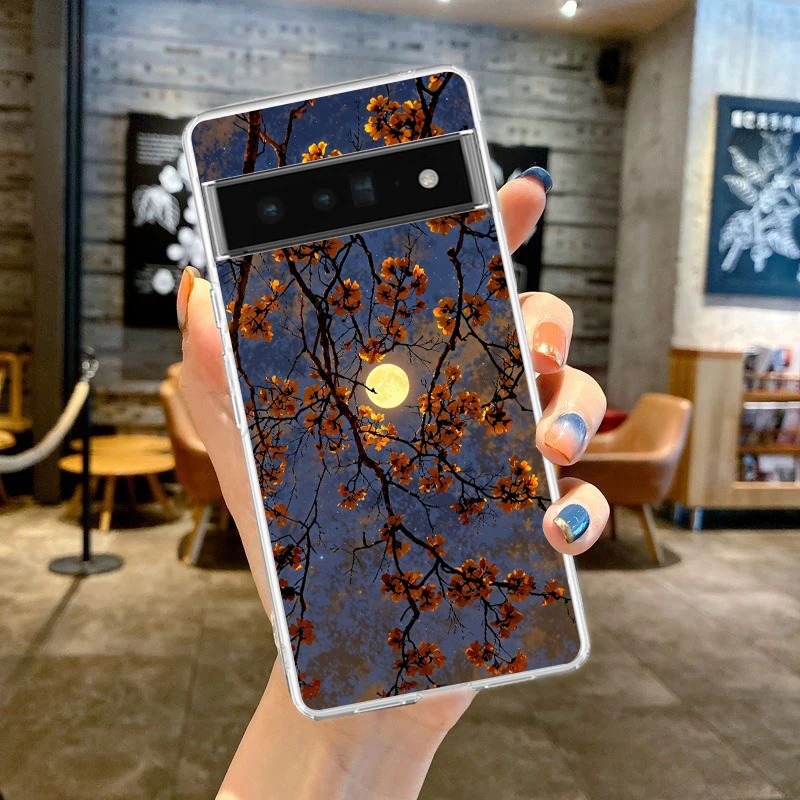 Sunset Glow Fashion Art Soft Clear TPU Phone Case Cover