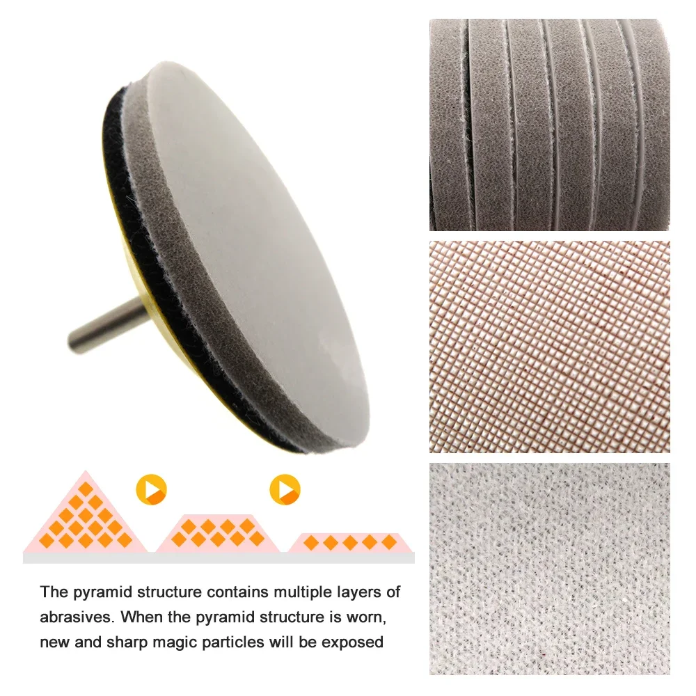 5 Inch 125mm Sponge Sanding Disc Sandpaper Hook Loop Wet Dry 320-8000 Grits for Car Phone Jewelry Polishing & Grinding