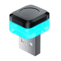 Multicolor USB LED Car Interior Ambient Light - Decorative Atmosphere & Emergency Lamp (Ice blue light)