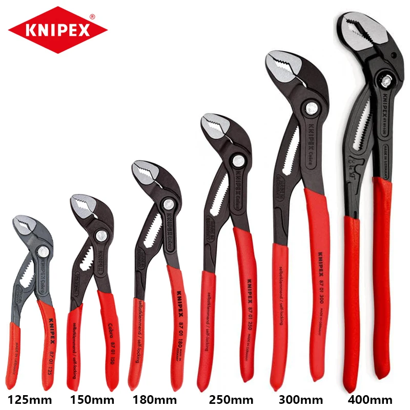 Knipex Strumenti Cobra Pinze Pompa Acqua 8701125 8701150 8701180 8701250 8701300 8701400