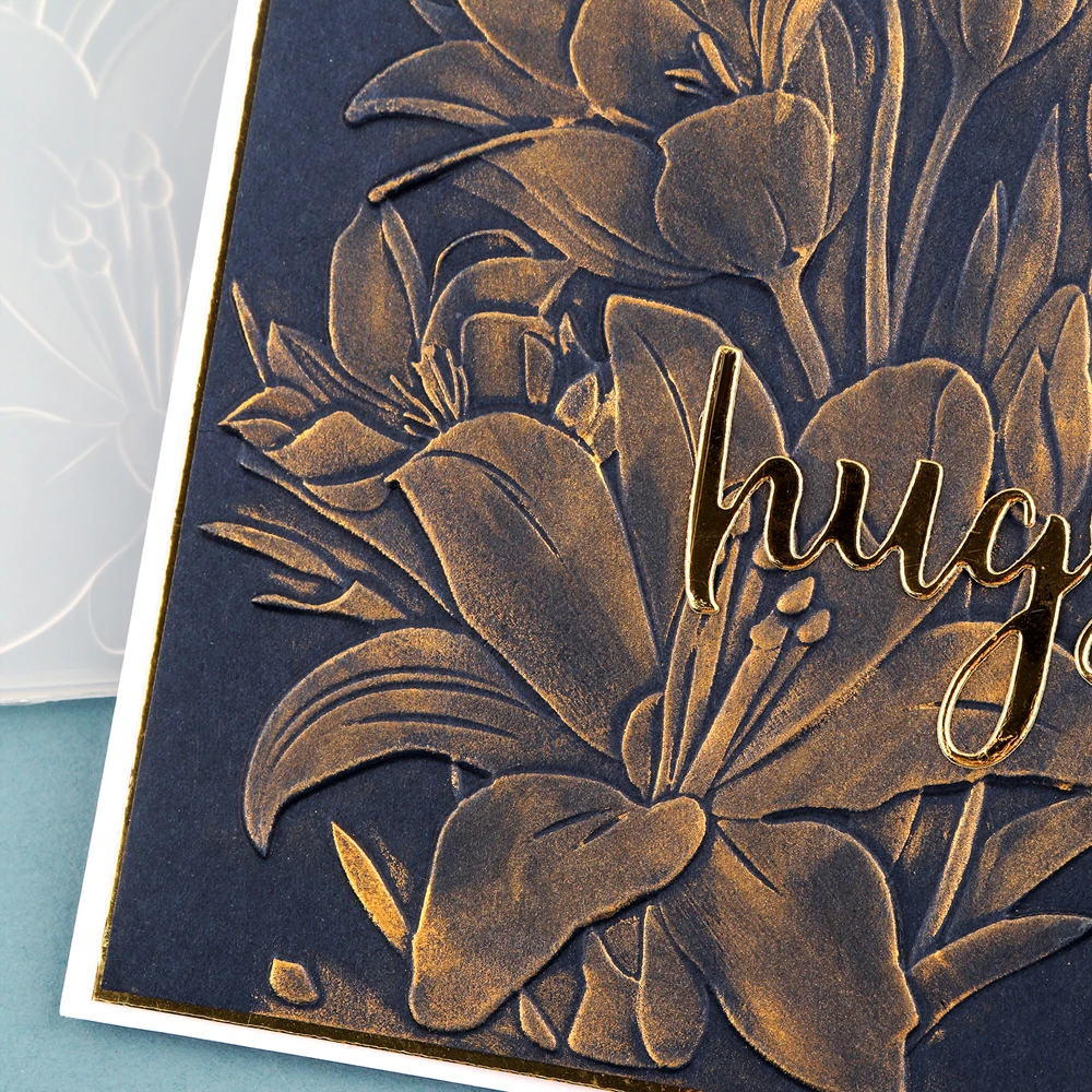 3D Embossing Folder Sunflower Lotus Cactus Different Plants for Paper Card Adding Texture Decor DIY Crafting Background Stencil plastic embossing folder embossing folder