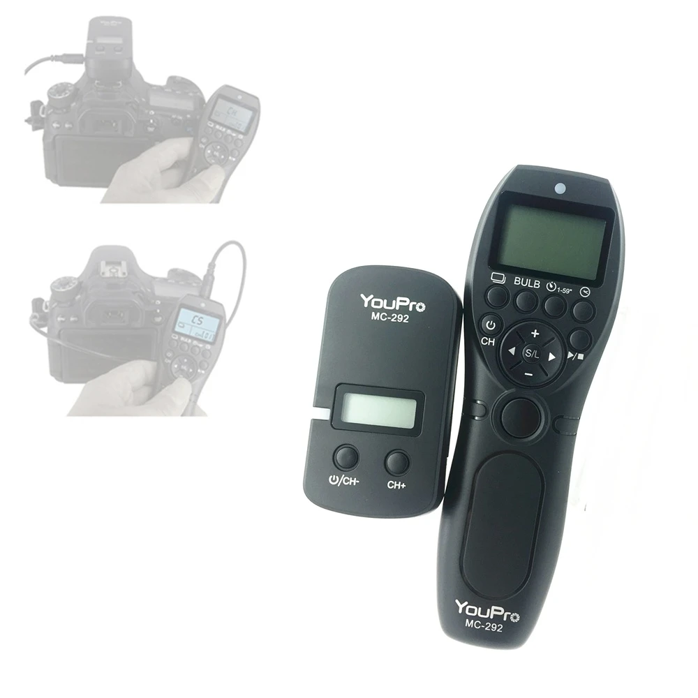 Wireless Timer Remote Control Shutter Release Cable For Canon Nikon