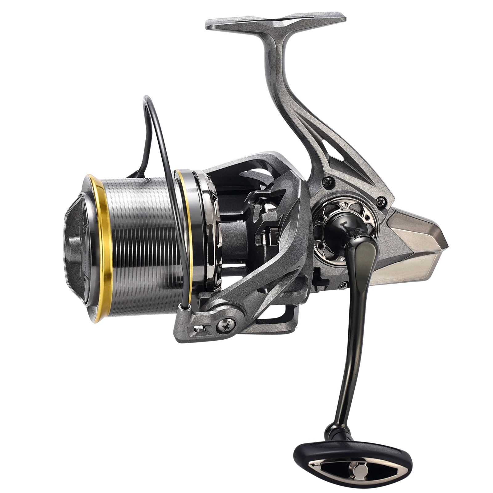 Fishdrops Surf Reel Spinning Fishing Trolling Reel Metal Body size 8000  10000 12000 Big Fishing Reel Saltwater Spinning Reels