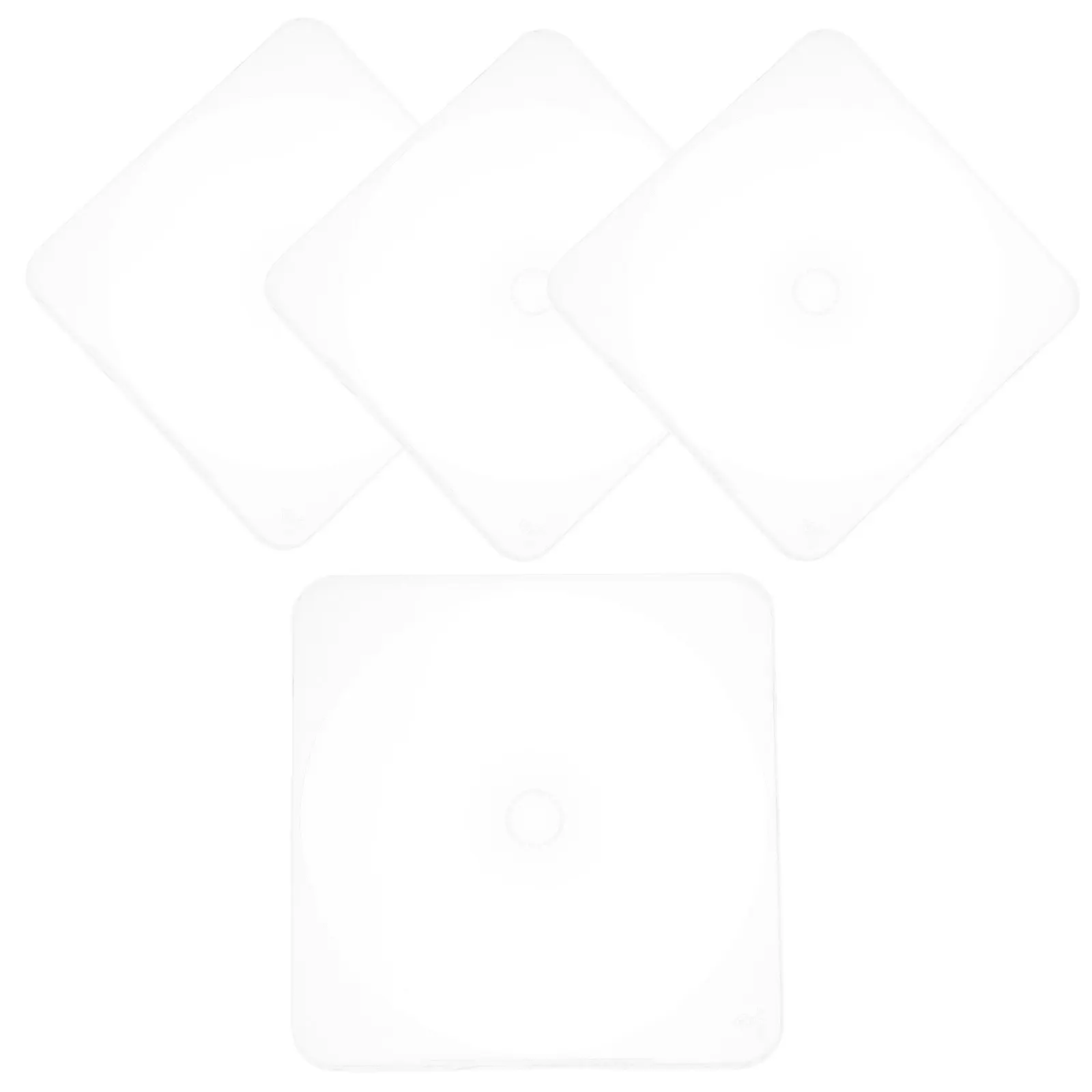 4Pcs Cd Dvd 보관 상자 플라스틱 케이스 여행 사무실을위한 투명한 소형 경량 휴대용 디스크 홀더 주최자