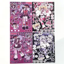  SKYSONIC New Arrival 1/4/6/8 Sheets Domi Stickers Postcards Album Scrapbooking Sticker Korean Junk Journal Stationery Suppliers 