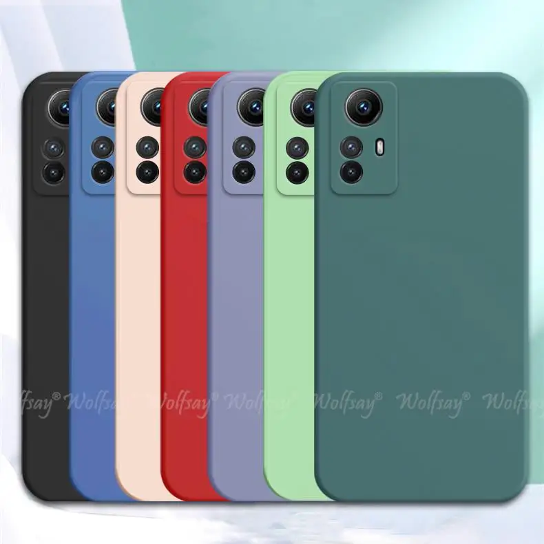 

For Xiaomi Redmi Note 12S Case Liquid Silicone Plain Rubber Protector Redmi Note 12S Case For Redmi Note 12S 12 Pro Plus Cover