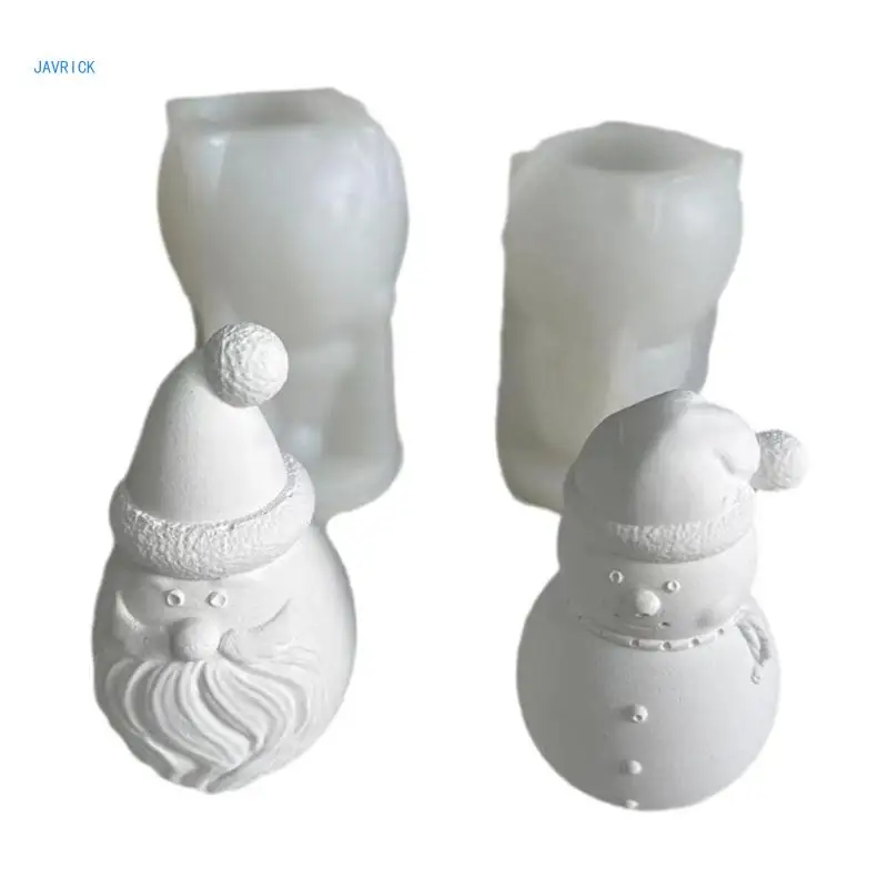 Santa Clause/Snowman Shaped Silicone Soap Mold DIY Silicone Molds Clay Mould Soap Making Molds Silicone Material